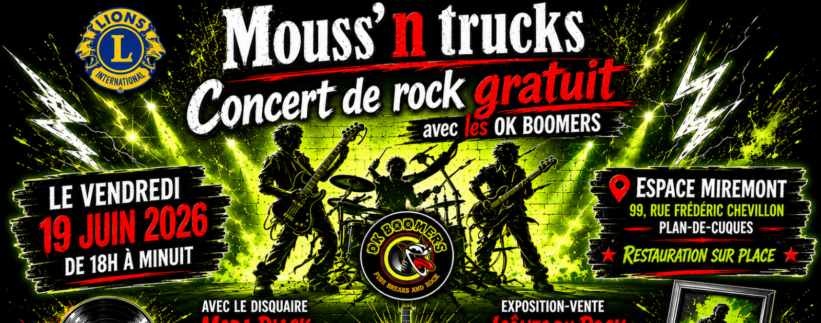 Mouss’n Trucks 4 : Une grande soirée rock et solidaire au Parc de Miremont